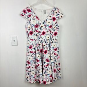 Tristan Floral Cotton Blend Fit & Flare Dress